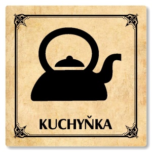 Kuchyňka, 80x80mm, pergamen, Nebraska